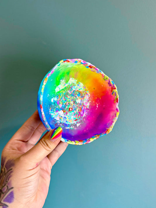 Resin Rainbow Sprinkle Bowl