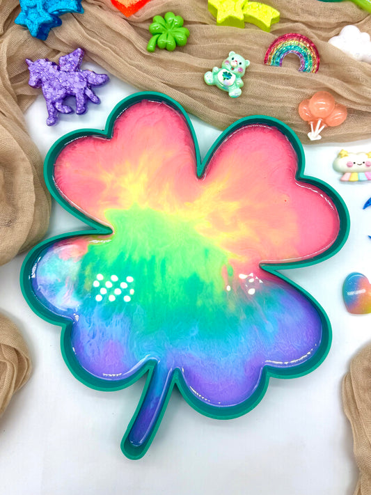 Rainbow Shamrock Sensory Tray