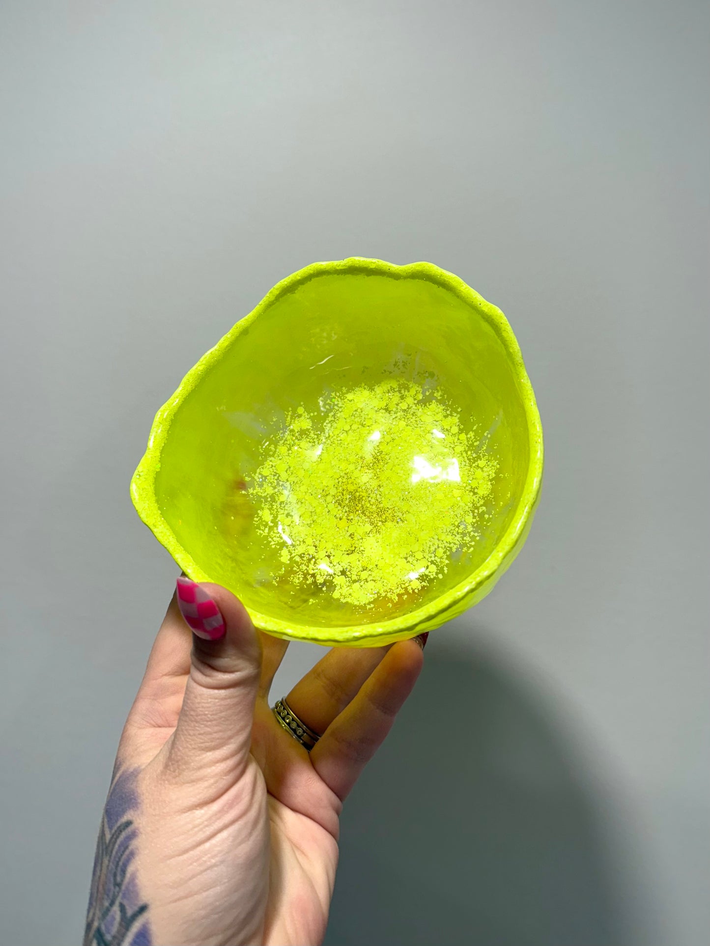 Yellow Resin Bowl