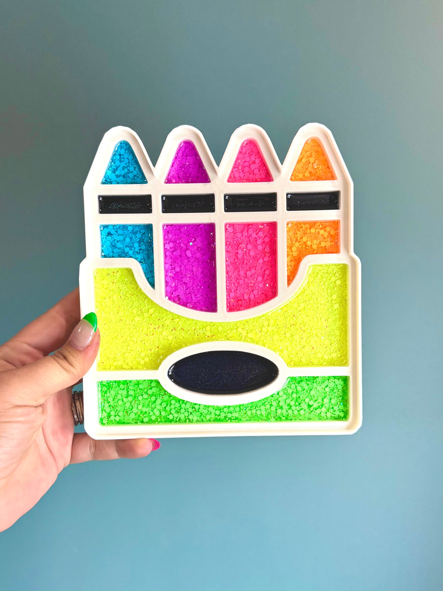 Neon Crayon Box Tray