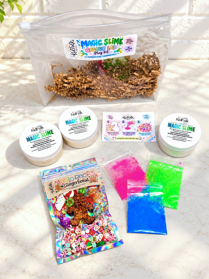 Magic Slime Colour Lab Kit | DIY Colour Mixing Sensory Play Kit for Kids