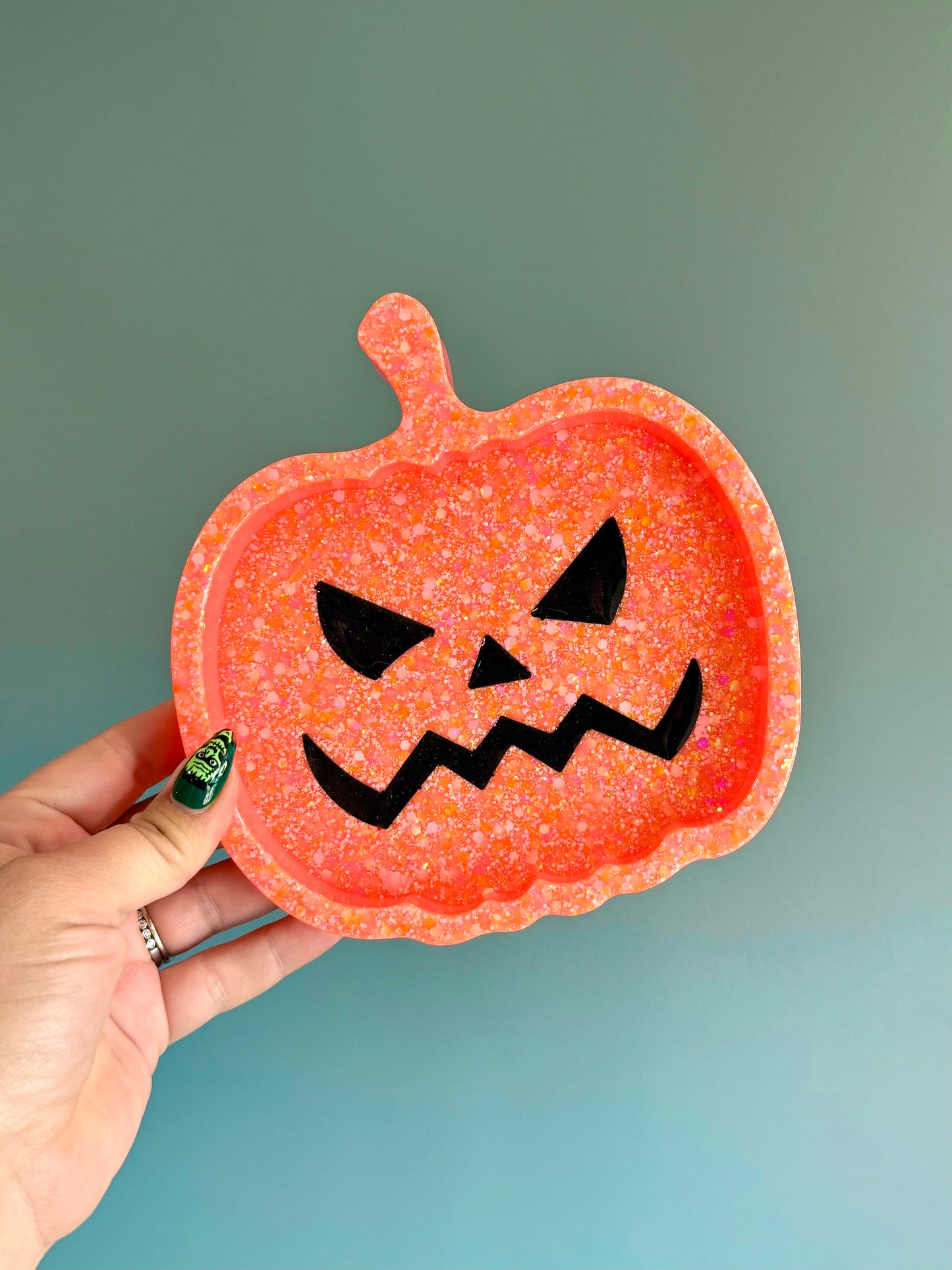 Jack-o-Lantern Sensory Tray