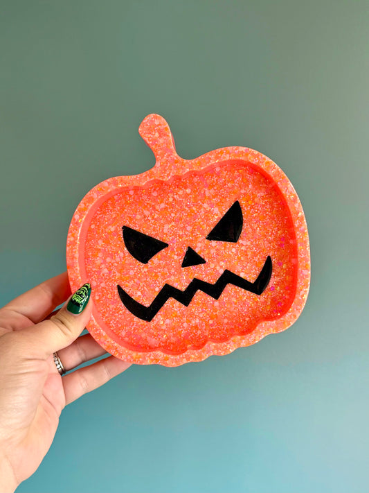 Jack-o-Lantern Sensory Tray