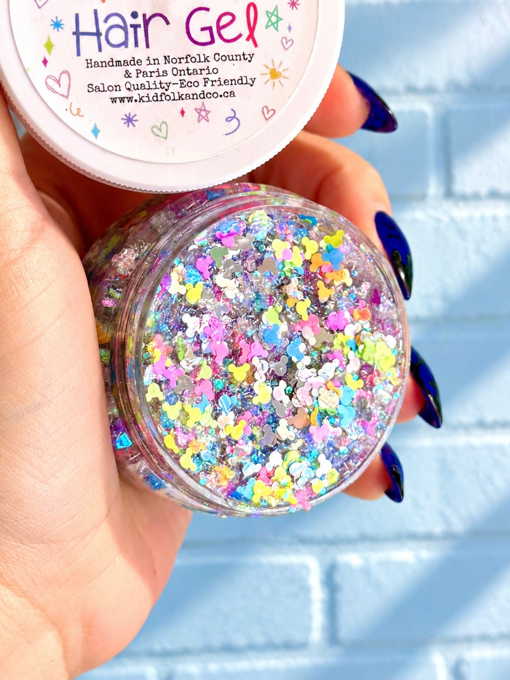 Glittery Hair Gel-Lets Go to Disney
