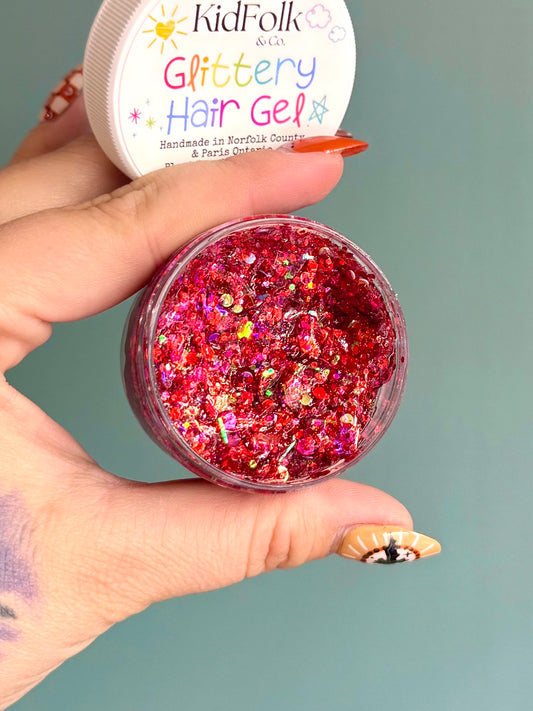 Holly Jolly Glittery Hair Gel-Made by Jack!