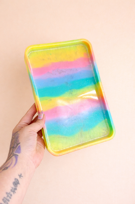 Rainbow Rectangle Tray