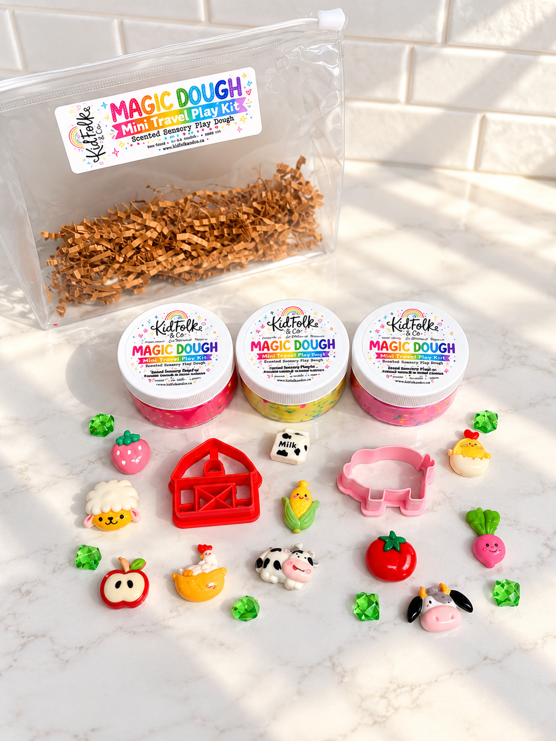 Magic Dough Travel Play Kit|Playdough Kits for Kids
