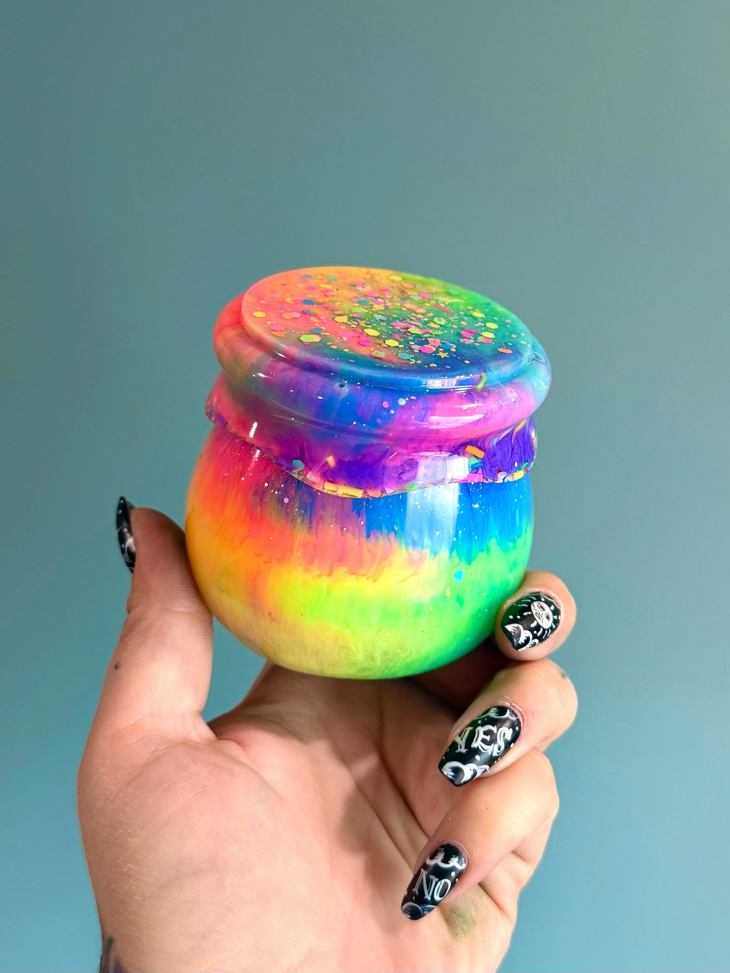 Resin Jar+Screw on Lid