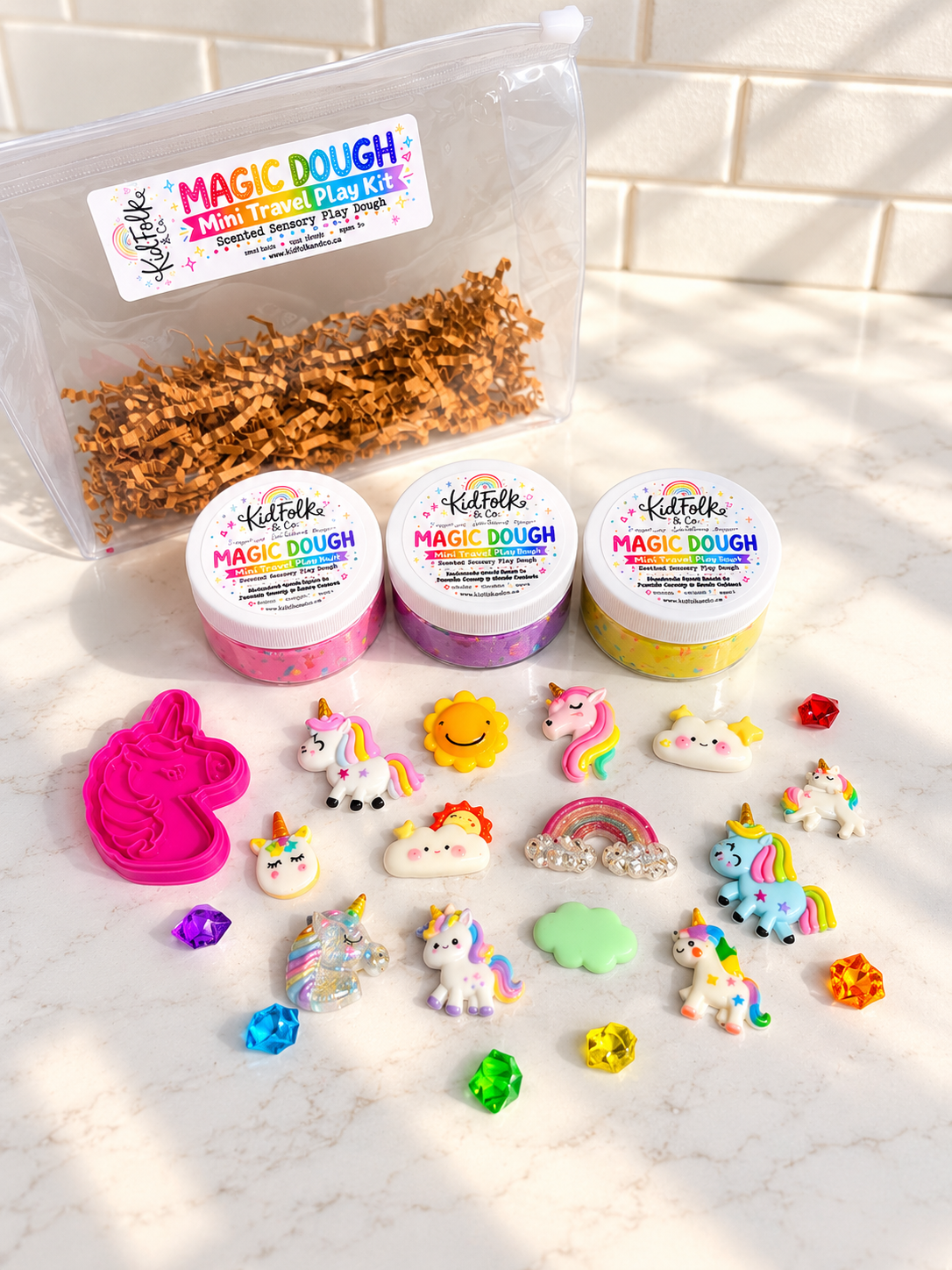 Magic Dough Travel Play Kit|Playdough Kits for Kids