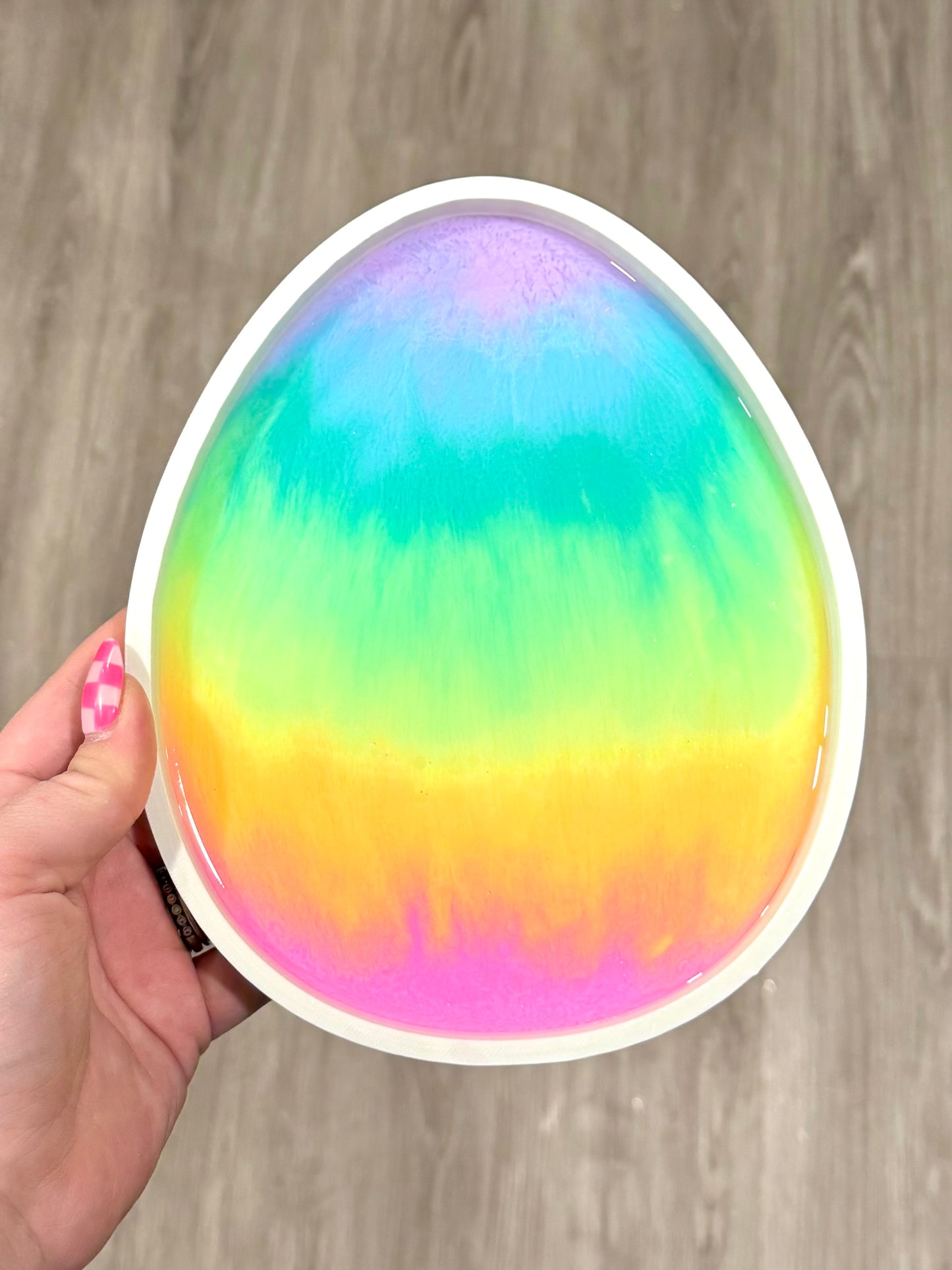 Rainbow Easter Egg Sensory Tray