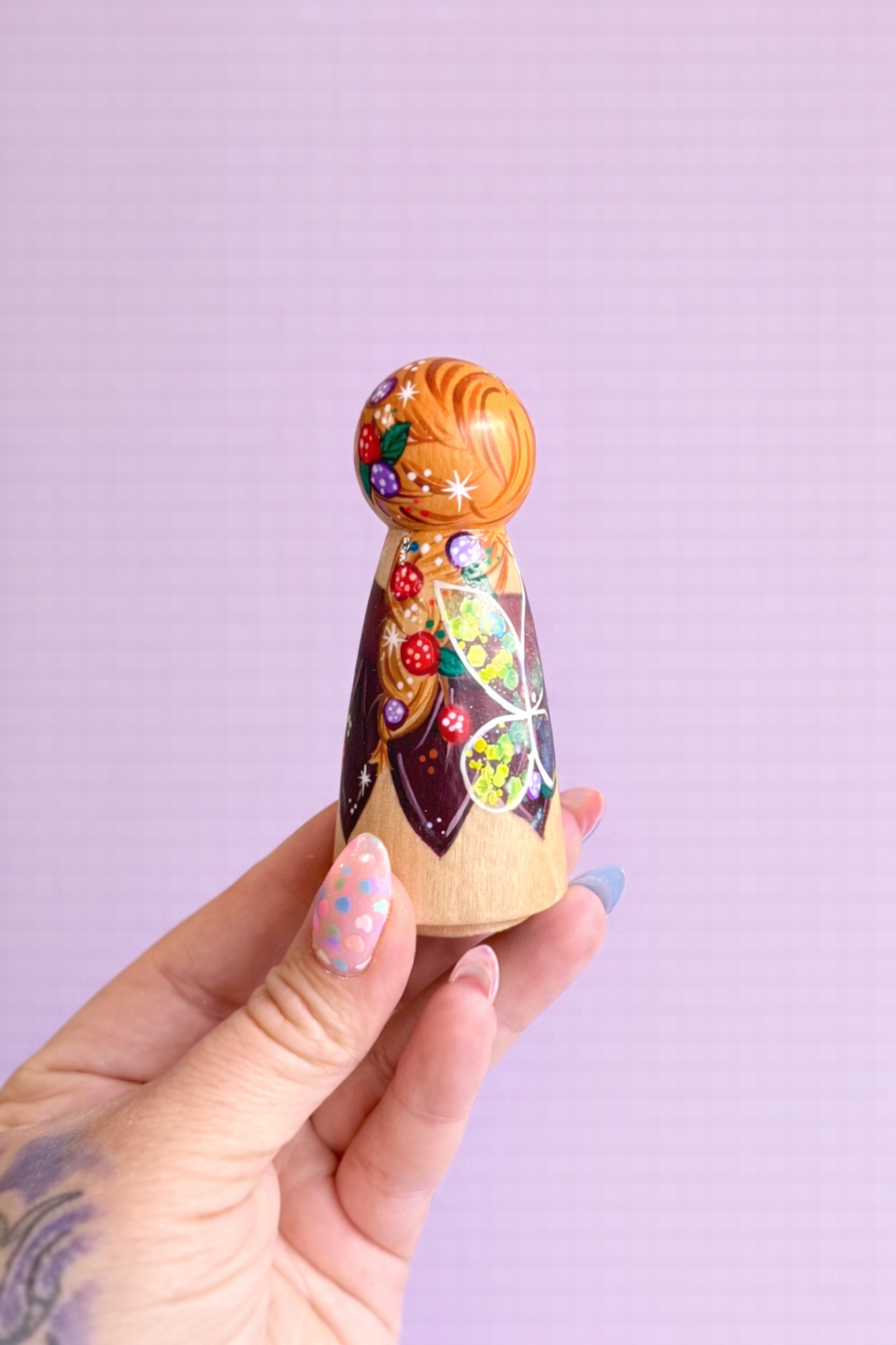Garden Fairy Peg Doll