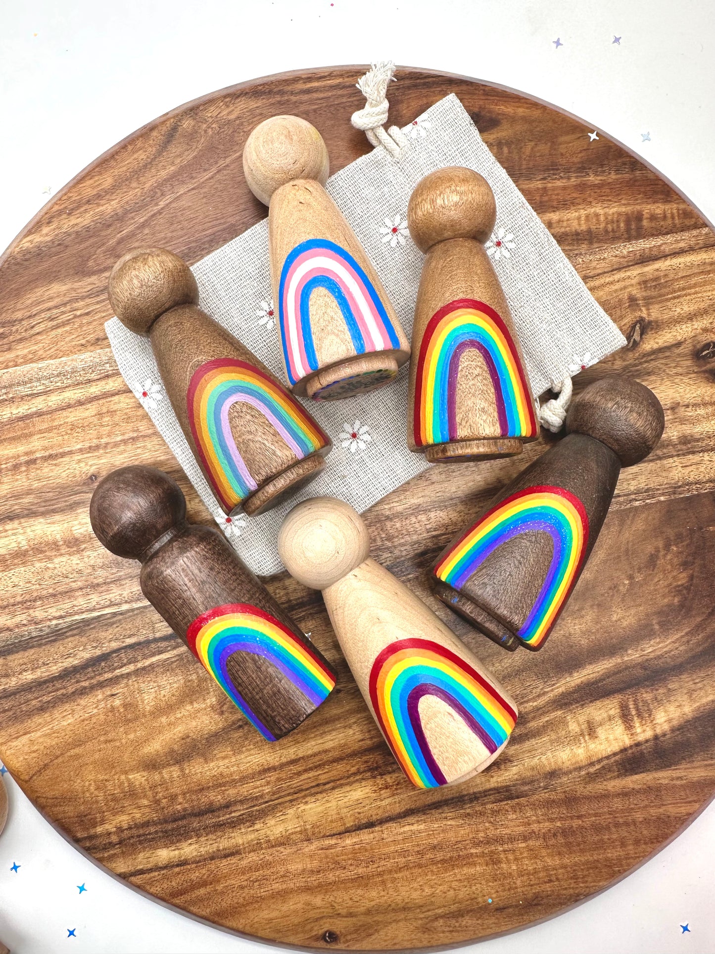 Representation Rainbow Peg Doll