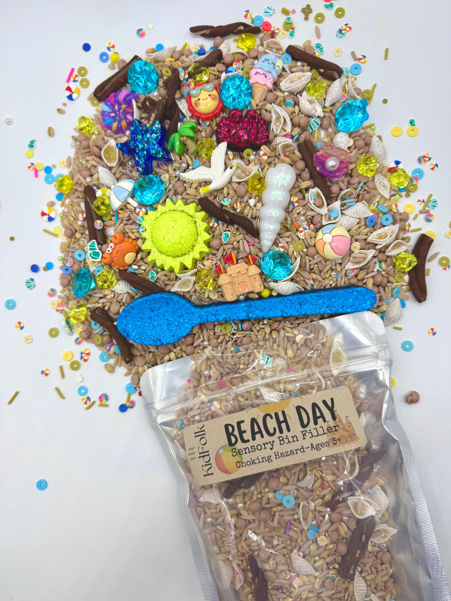 Beach Day Dump & Play Sensory Kit