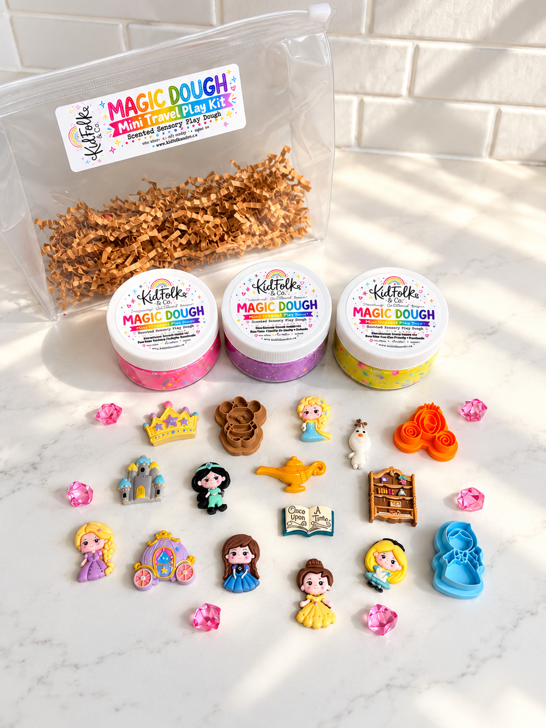 Magic Dough Travel Play Kit|Playdough Kits for Kids