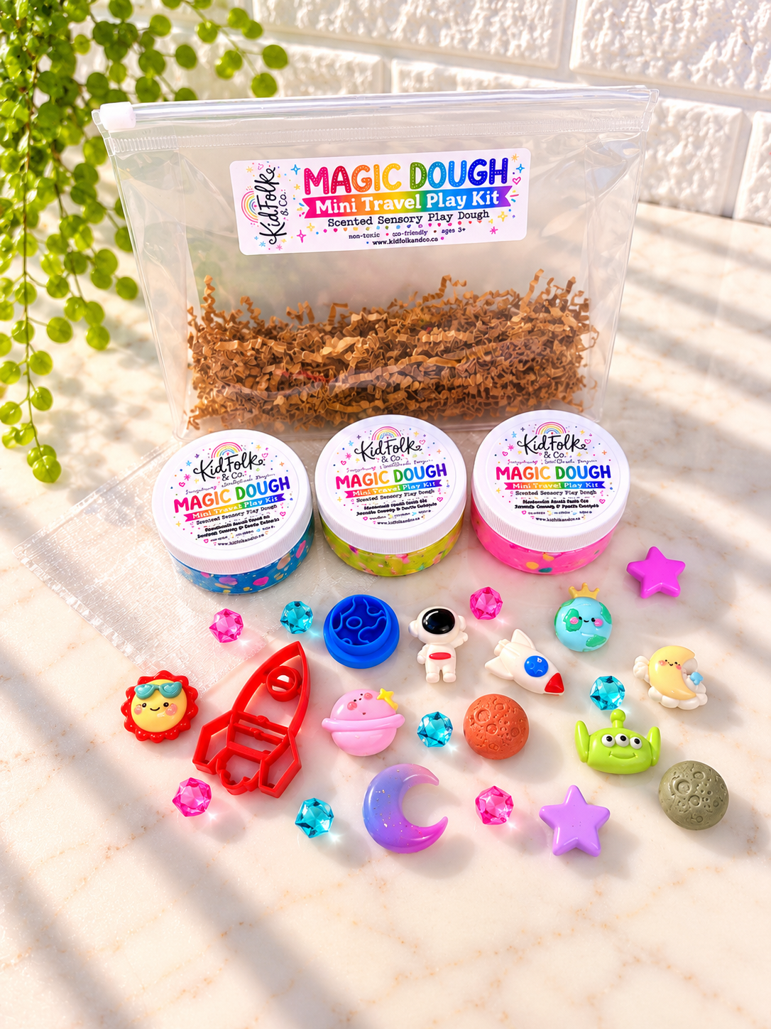 Magic Dough Travel Play Kit|Playdough Kits for Kids