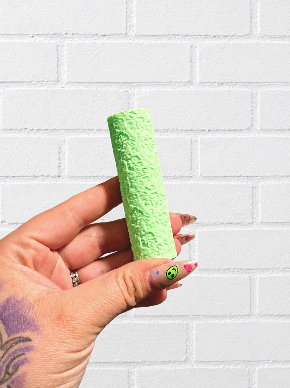 3D Printed Mini Roller-Hibiscus Floral