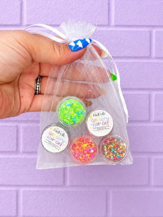 Glittery Hair Gel Sample Surprise Pack