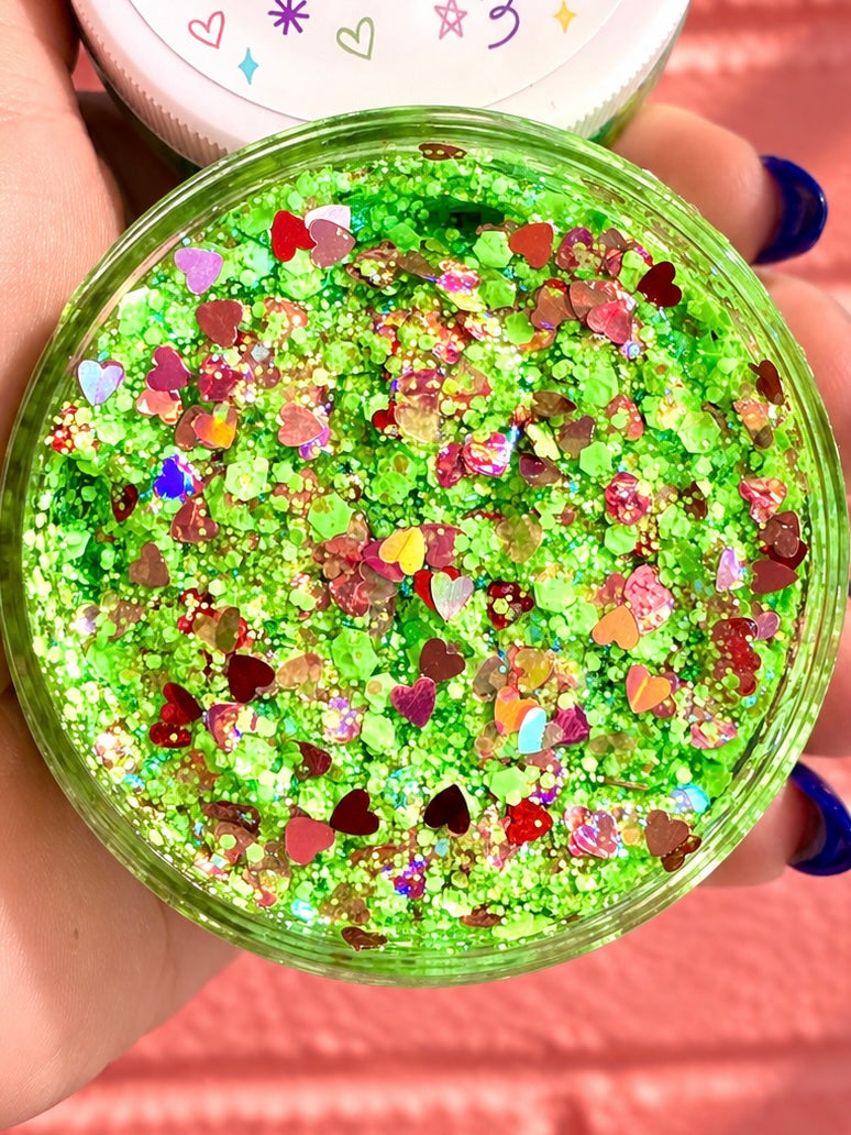 Glittery Hair Gel-Grinchy