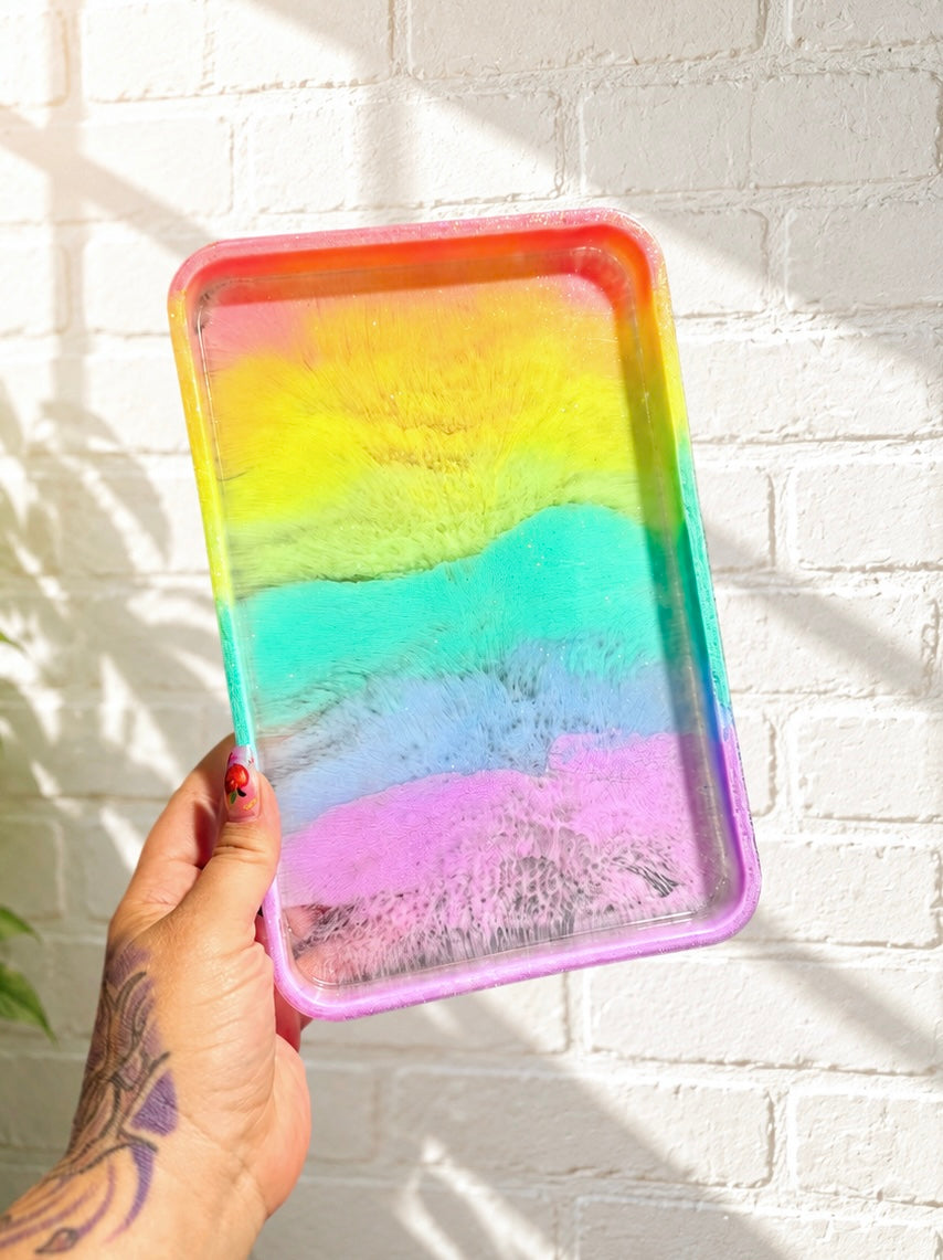 Rainbow Rectangle Tray