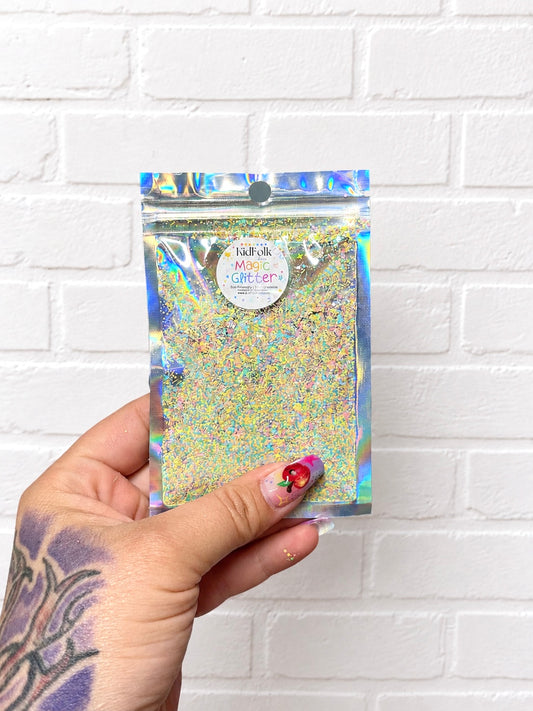 Magic Glitter-Pastel Rainbow Mix (Loose Glitter Mix)