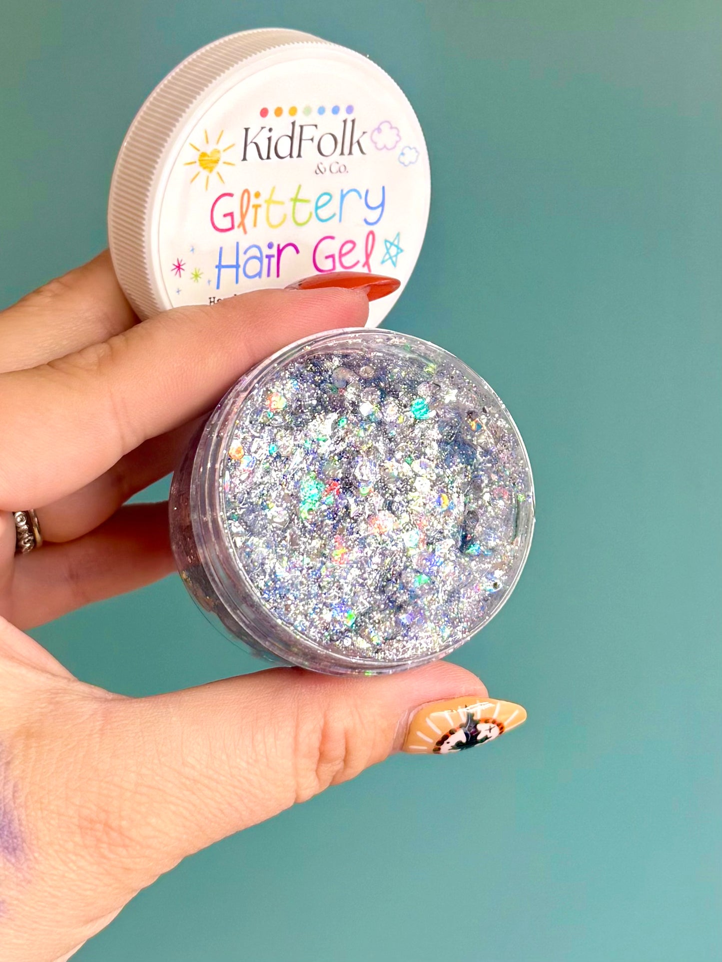 Silver Bells Glittery Hair Gel-Made By Jack!