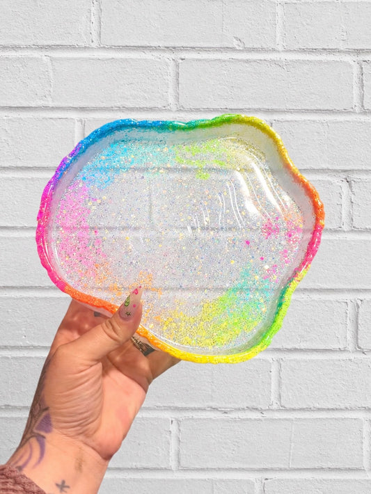 Neon Rainbow Rim Tree Tray