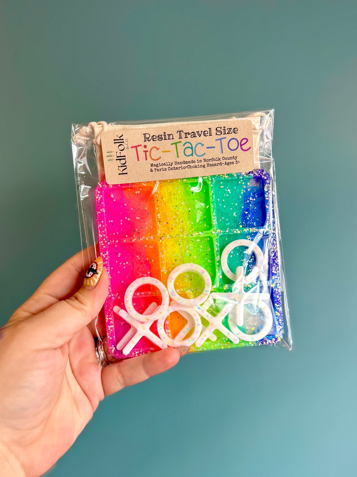 Travel Size Rainbow Tic-Tac-Toe