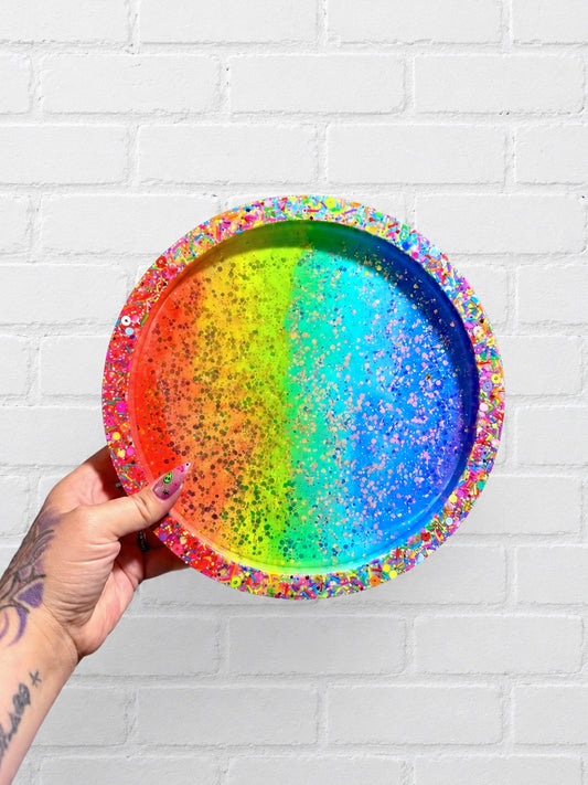 Rainbow Resin Tray