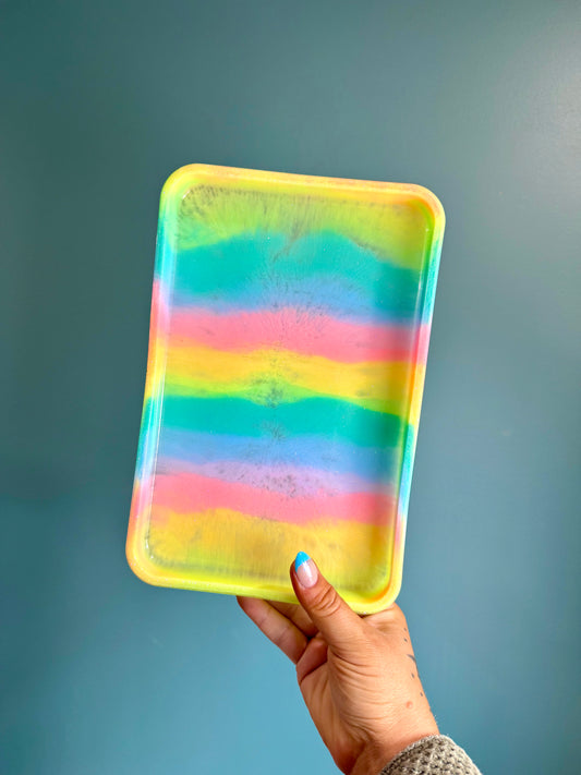 Rainbow Rectangle Tray