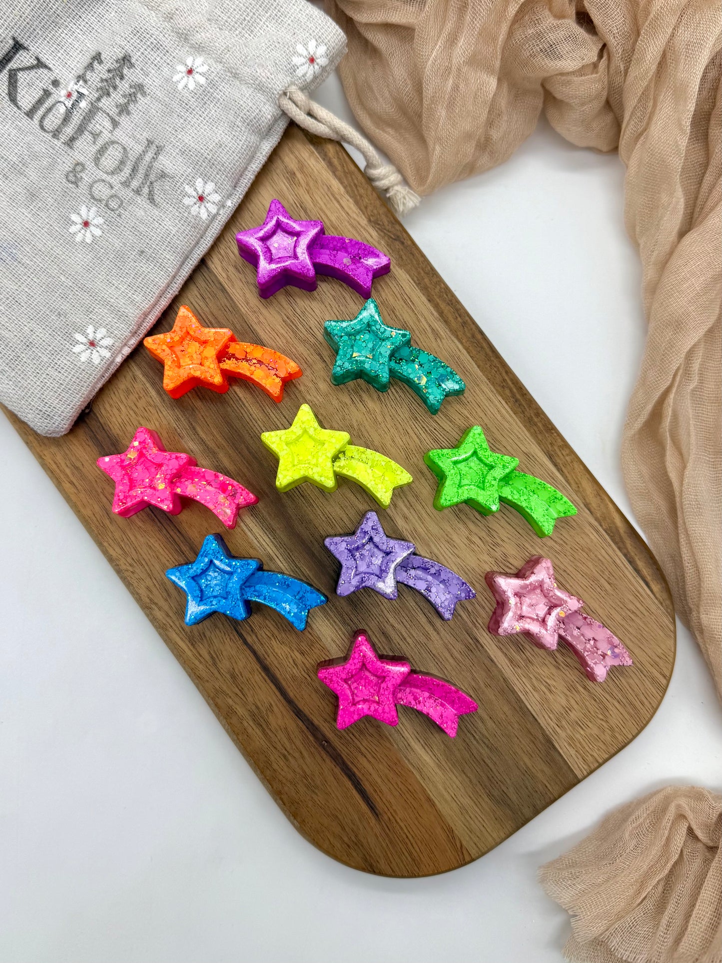 Resin Shooting Star Counters 💫