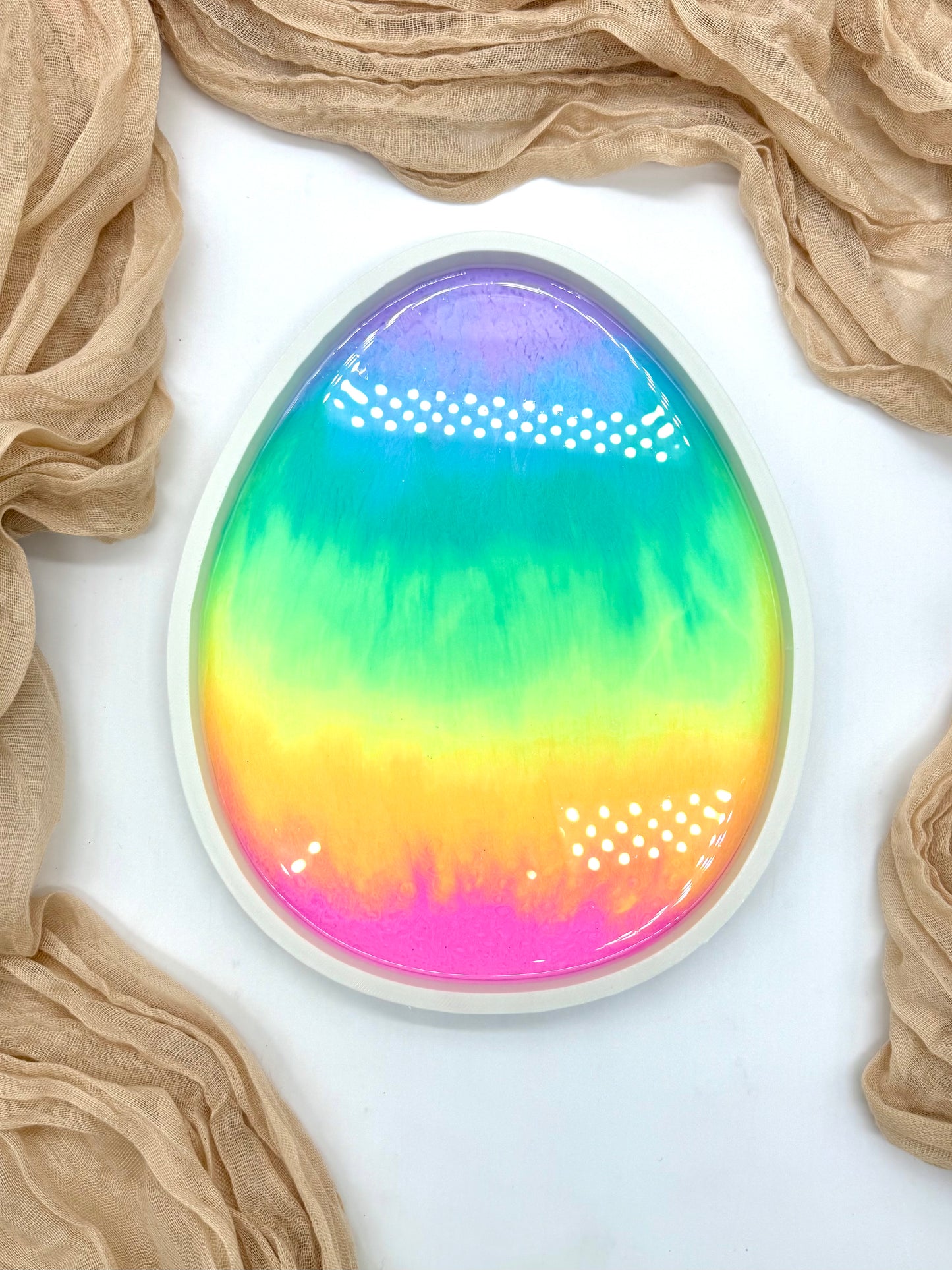 Rainbow Easter Egg Sensory Tray