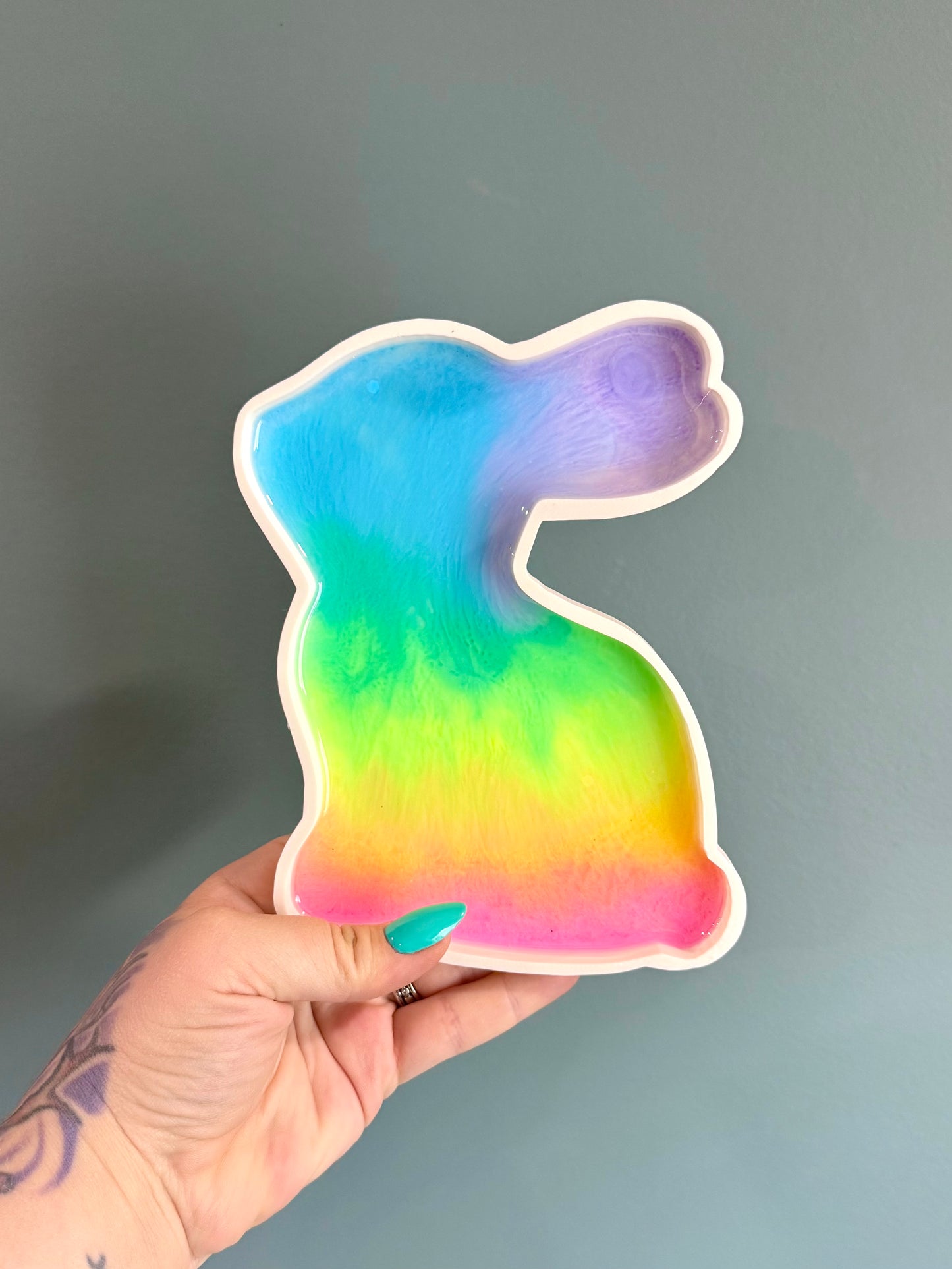 Rainbow Bunny Sensory Tray