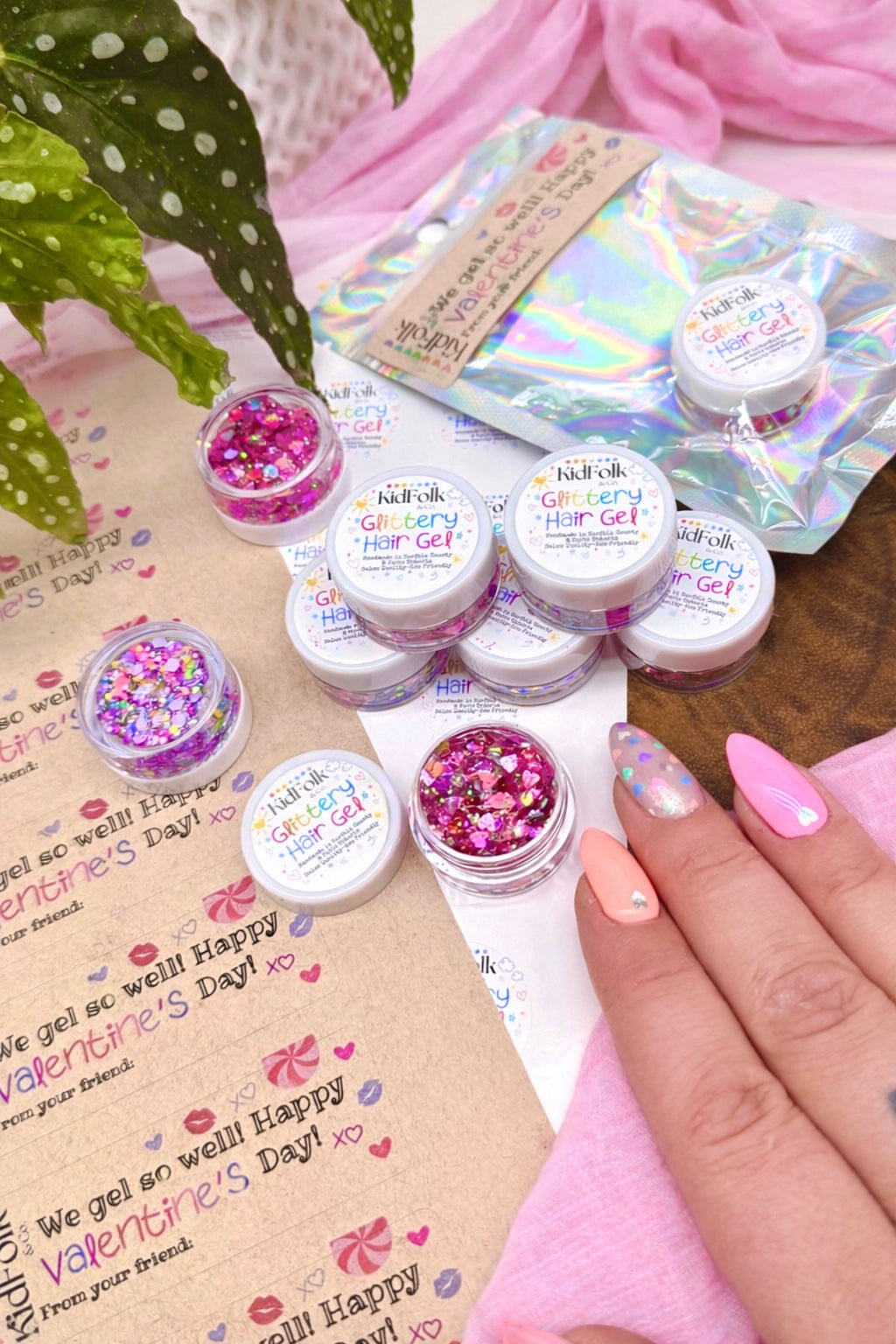 Glittery Hair Gel Favours