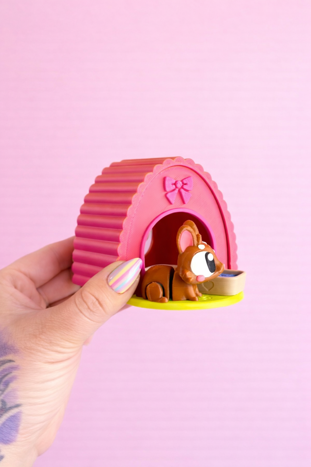 Bunny Hut Play Kit-Pink+Orange