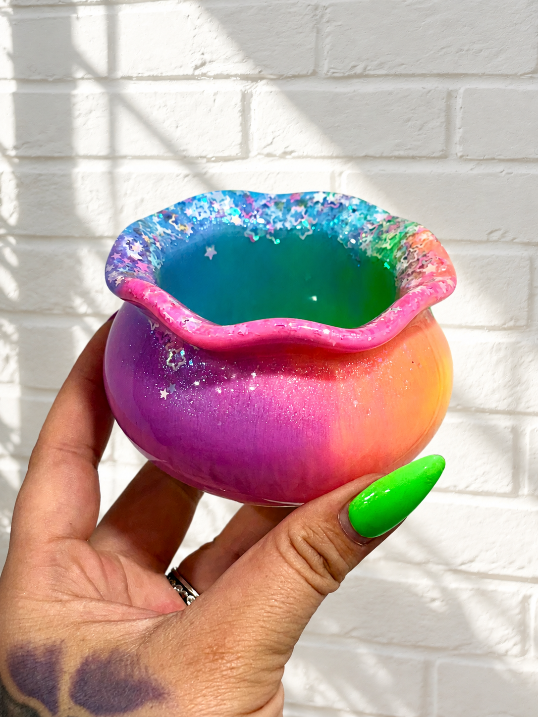 Resin Cauldron Dish