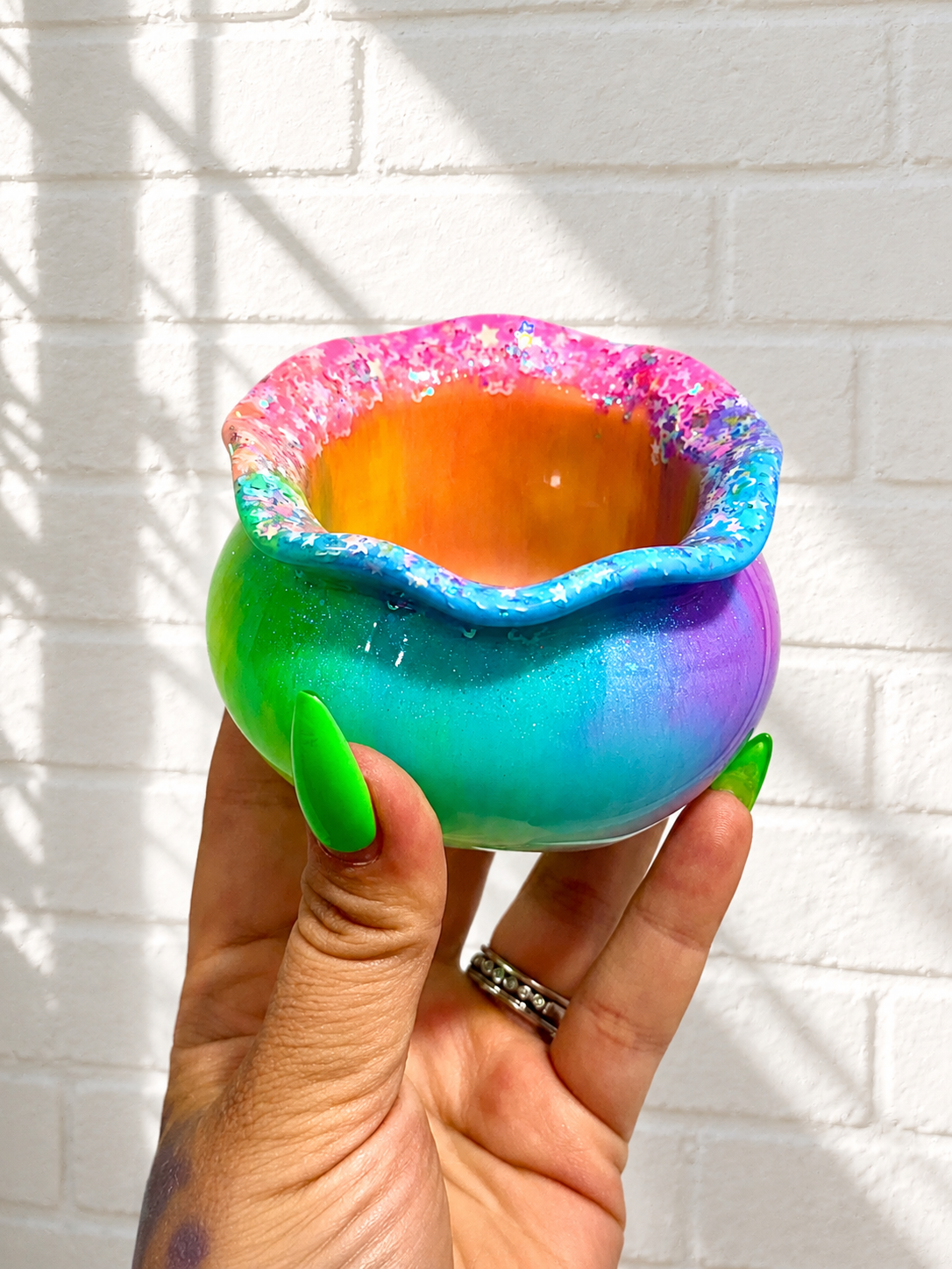 Resin Cauldron Dish
