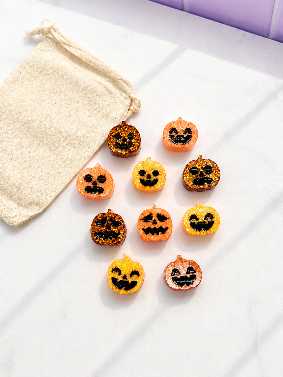 Resin Jack-O-Lantern Set 🎃