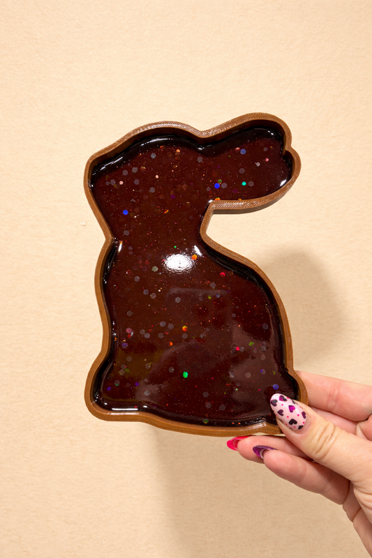 Chocolate Bunny Sensory Tray