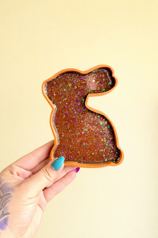 Chocolate Bunny Sensory Tray