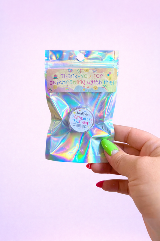Glittery Hair Gel Favours
