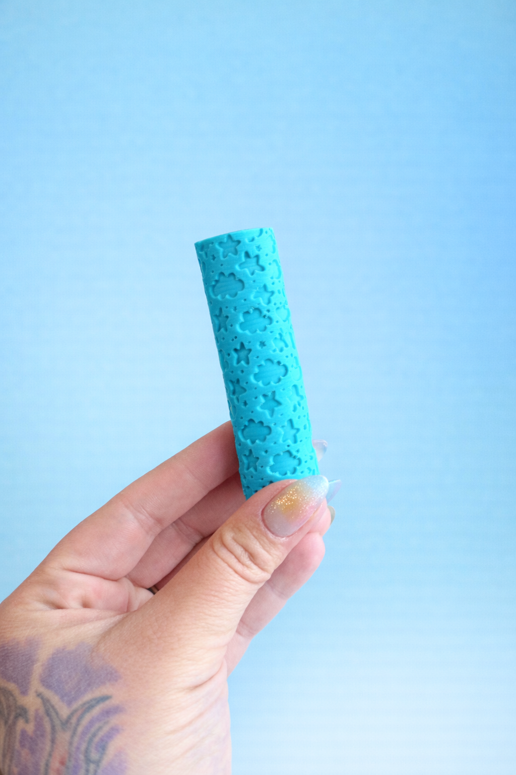 3D Printed Mini Roller-Clouds+Stars