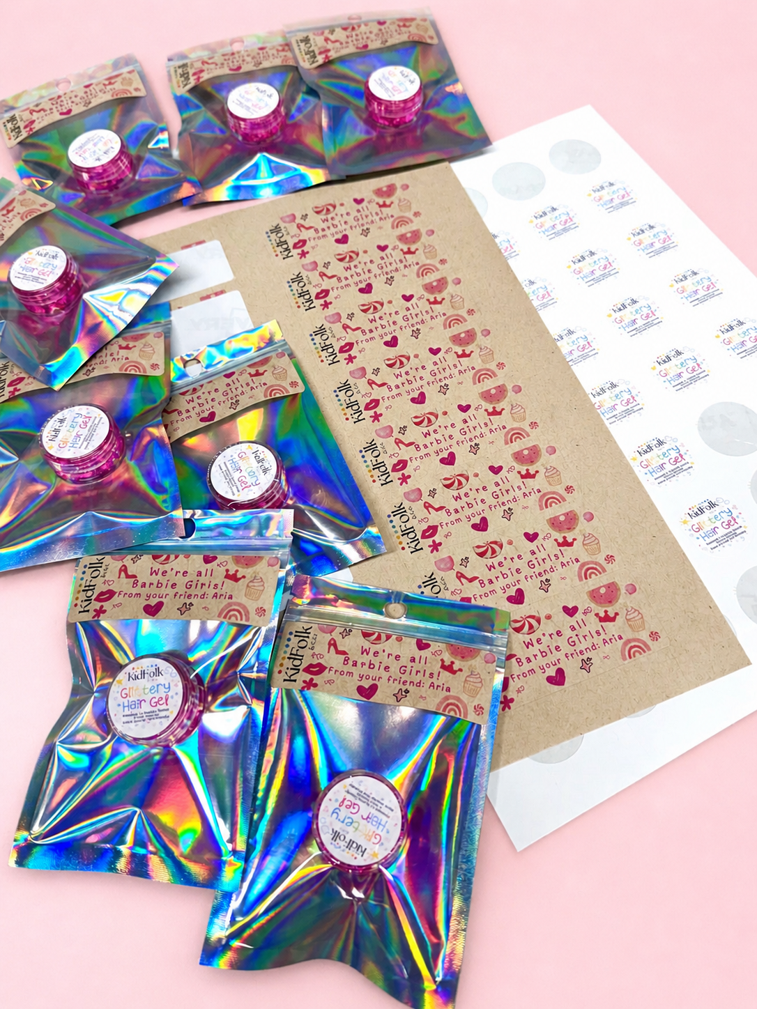 Glittery Hair Gel Favours-Customizable