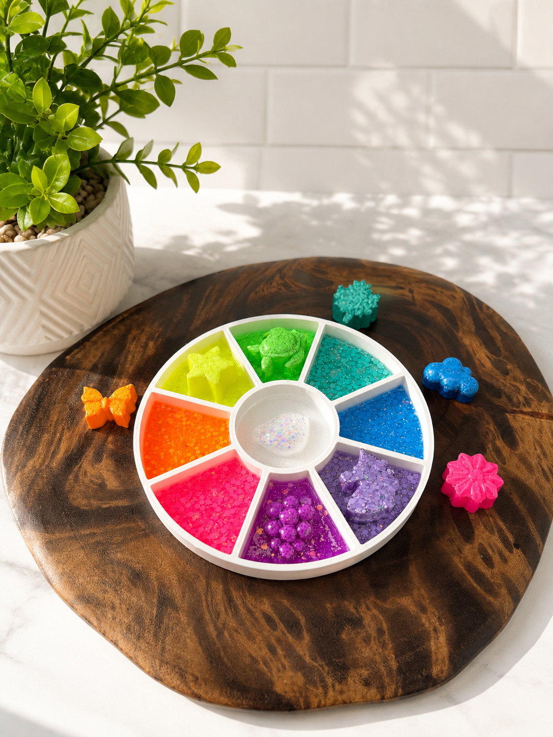 Mini Neon Sorting Tray Bundle-TOYS INCLUDED