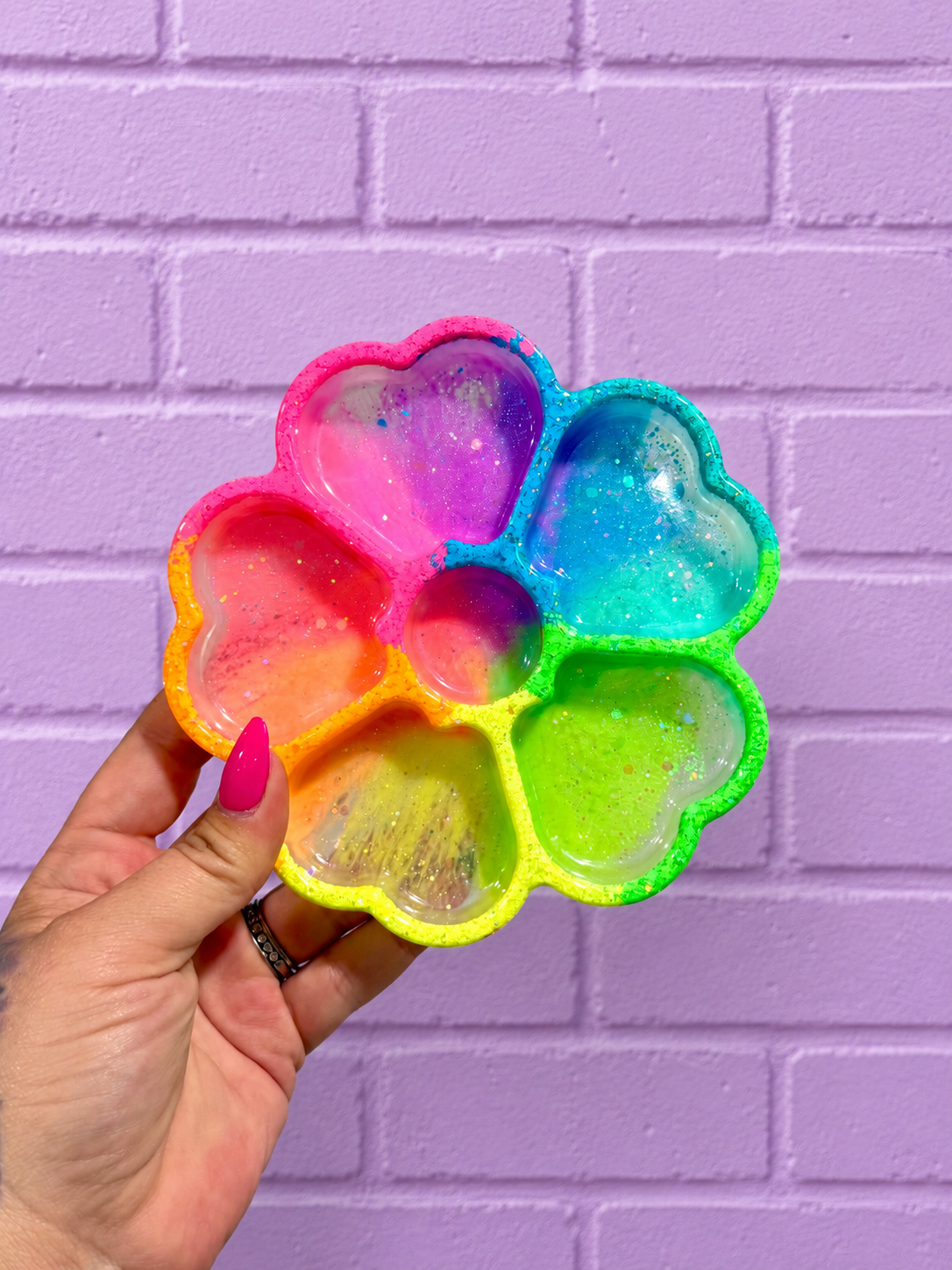 Rainbow Flower Tray