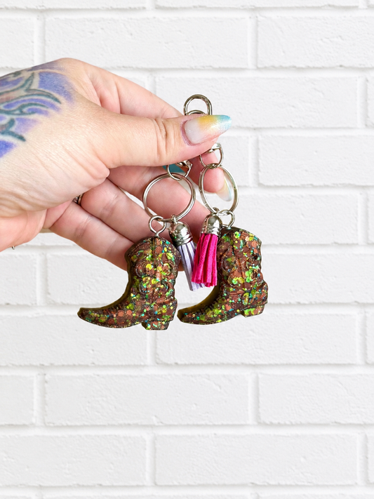 Cowboy Boot Keychain