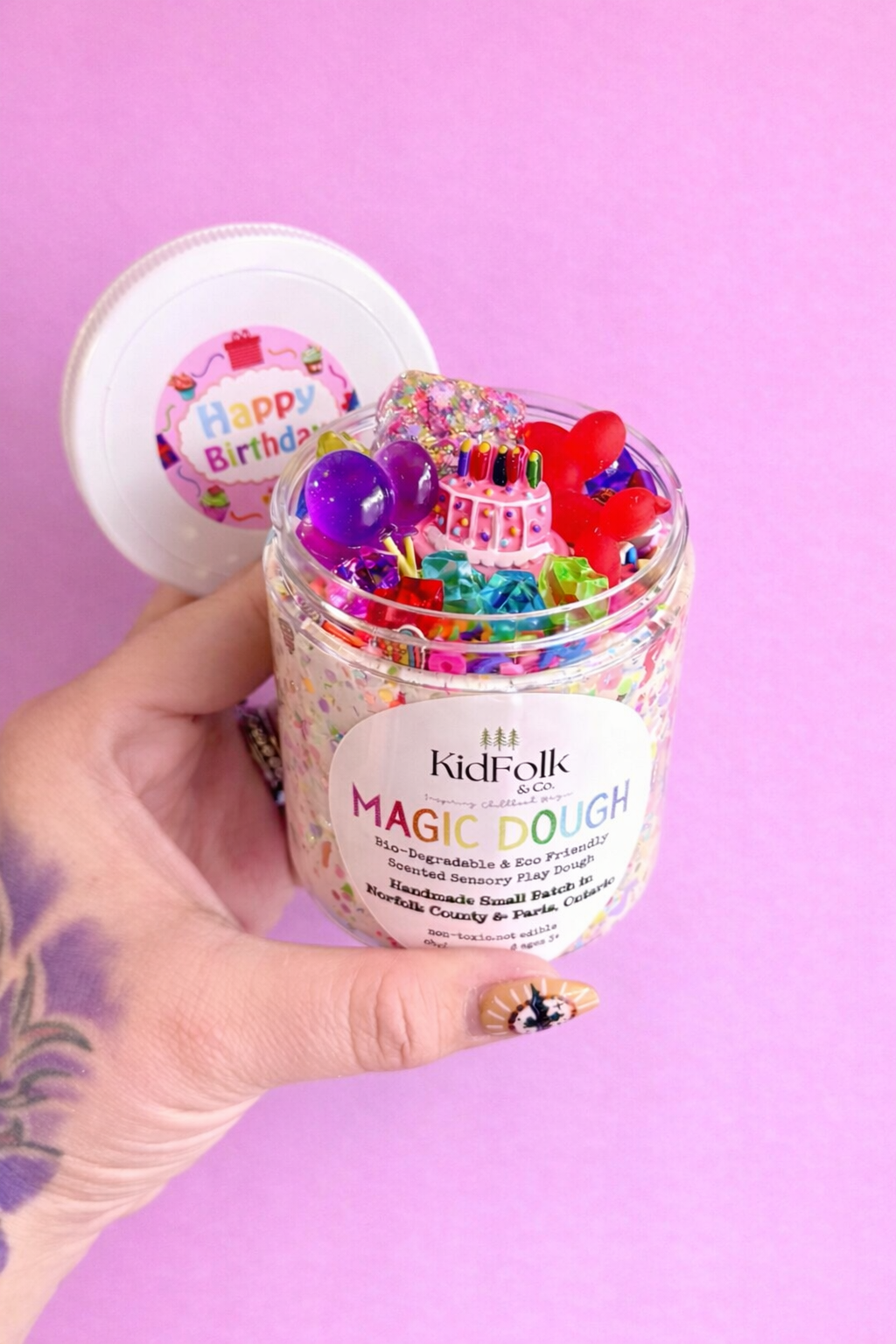 Happy Birthday Gift-Magic Dough+Toppings