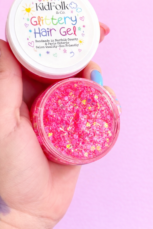 Pink Crush Glittery Hair Gel