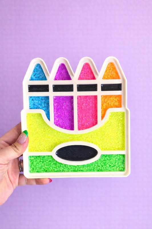 Neon Crayon Box Tray