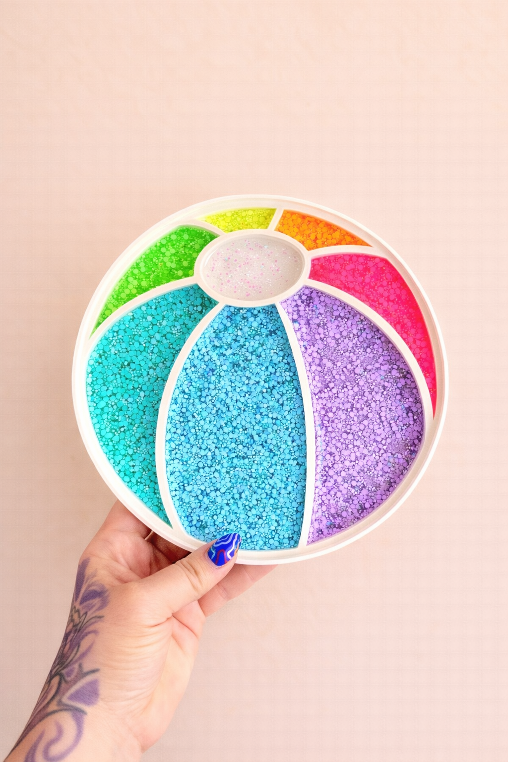 Rainbow Beach Ball Tray