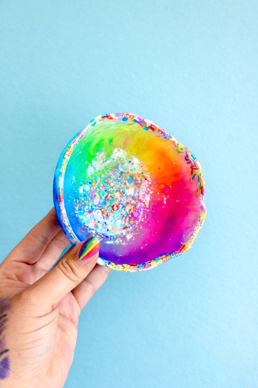 Resin Rainbow Sprinkle Bowl